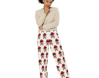 The Pooping Log, uniseks pyjama/pyjamabroek met wijde pijpen voor volwassenen