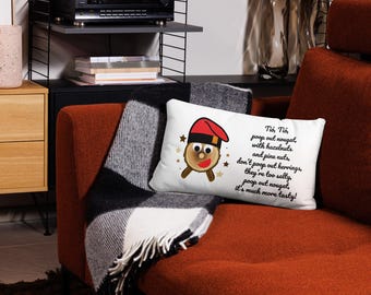 The Pooping Log rechthoekig kussen, 12 x 20, ft its Traditional Songteksten in het Engels