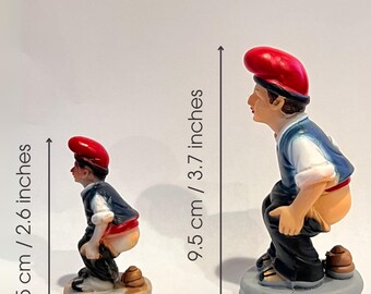 カガネル　CAGANER    スペイン　置物 3 Caganer figurines in ceramic resin, Catalonia, Christmas