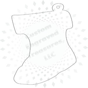 Téléchargement numérique de bas de Noël pour la fabrication d’ornements de créateurs