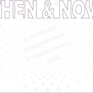 THEN & NOW Horizontal Picture Board Digital Download