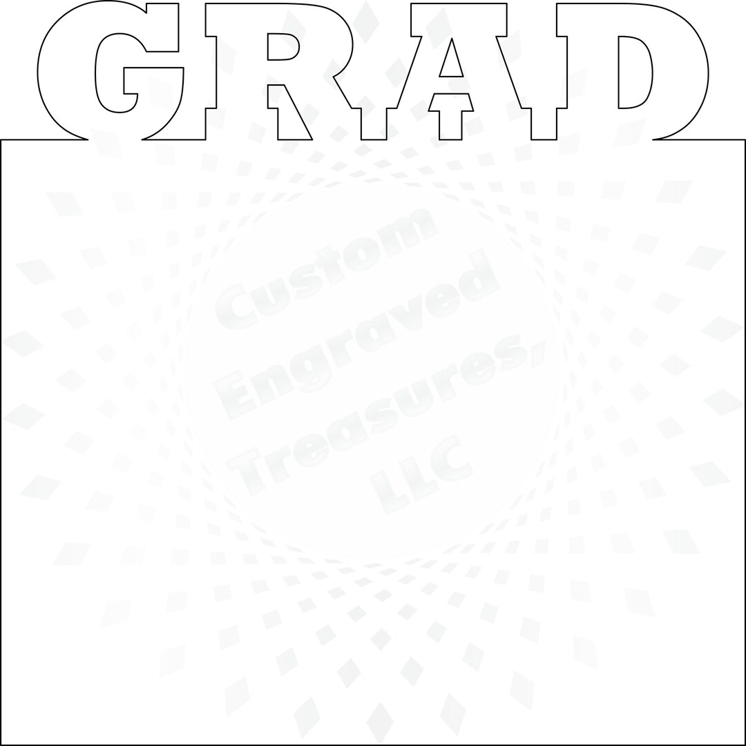 GRAD Horizontal Picture Board Digital Download - Etsy