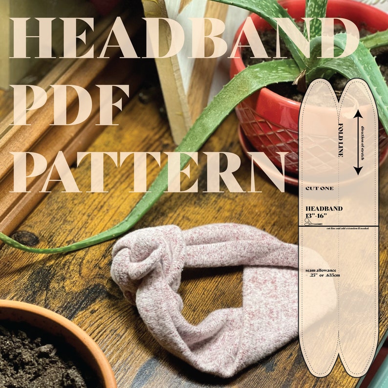 Headband Sewing Pattern PDF Downloadable Pattern Baby & Etsy