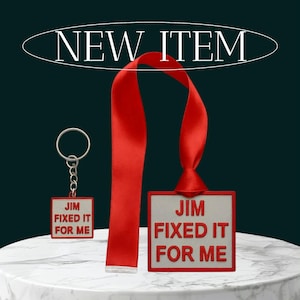 Medalla Jim Fixed It for me, gran amigo secreto o colección de disfraces, más llavero gratis