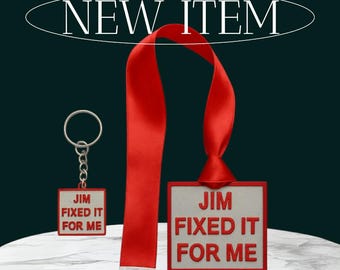 Jim  Fixed It for me Medal great secret santa or fancy dress  collection plus free key ring