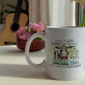 Unfiltered Thoughts 11oz Ceramic Mug - Funny Gift