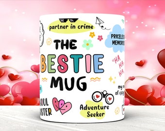 Bestie Mug, Funny Valentine's Day Gift