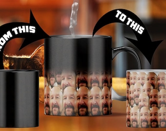 Magische mok Face Mash: hittegevoelig grappig cadeau