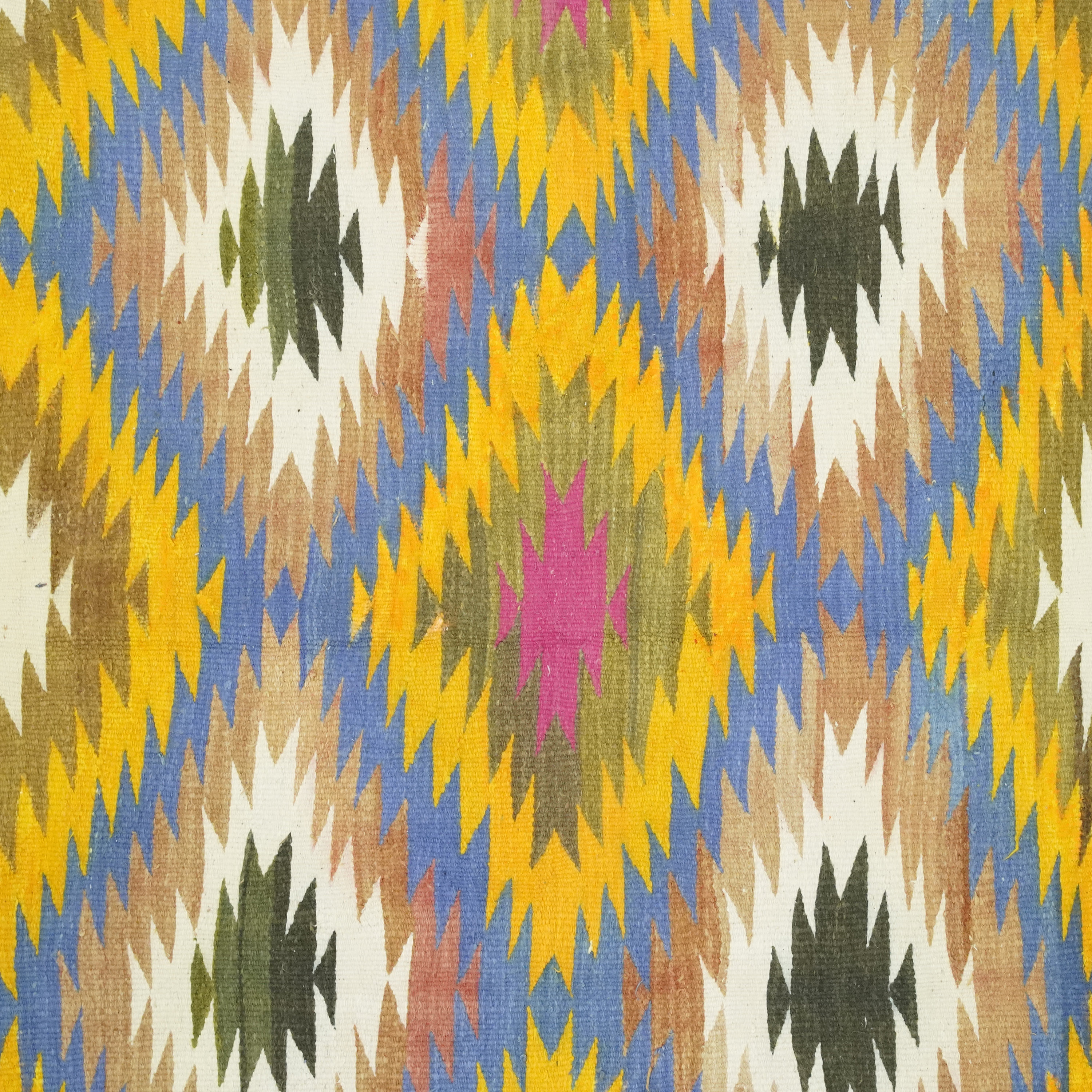 Punjabi Rugs Vintage Handwoven Cotton Reversible Rugs Eco-friendly Punjabi Dhurrie ...