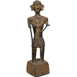 Vintage handcrafted tabletop Brass statue, Indian hand carved brass figurine, Vintage home Decor Idols, Rare Brass sculptures Christmas gift