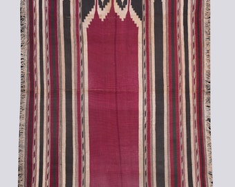 Hand Woven Flat weave Prayer Mat Hand Knotted Carpet for Living Room Traditional Hand Loomed Wall Decor Rug