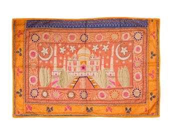 タージ・マハル ヨーロピアン ウォールタペストリー – ジャカード織り