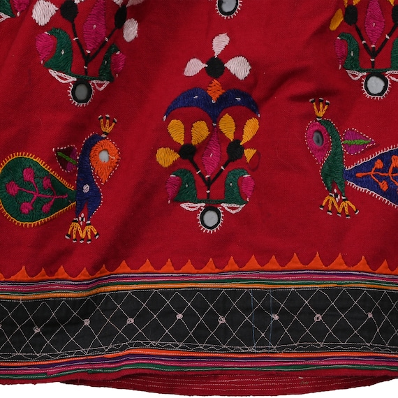 Kutchi Rabari Skirt, Indian Lehenga, Textile, Han… - image 3