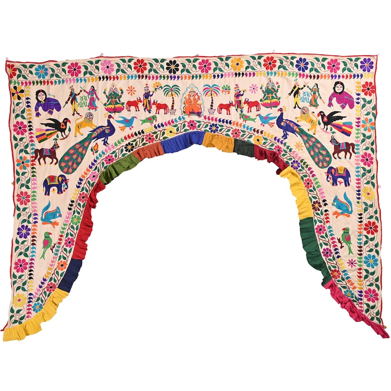 Toran Hippie Home Decor Bohemian Tapestry Boho Curtain, Colorful Door ...
