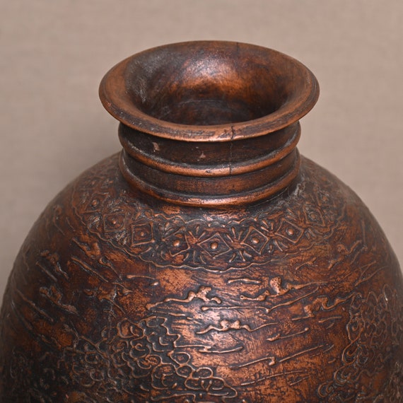 Himachal Water Matka Pot Indian Matka Wooden Wood Jug Matka