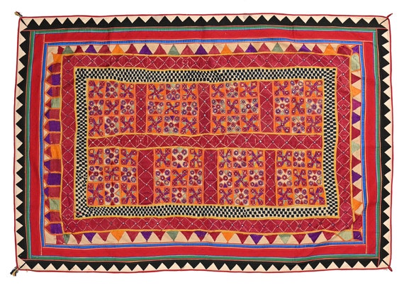 Old Embroidered Mirrorwork Blouse from Kutch - Ca 1930 Old Embroidered Mirrorwork Blouse from Kutch - Ca 1930