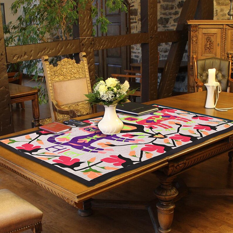 Applique Tiger Tapestry