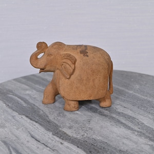Wooden Hand Carved Elephant Statue, Figurine Sculpture, Decorative Art decor, living room decor, home decor, Wooden art decor