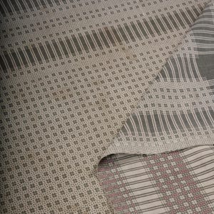 Vintage Blanket Mudcloth Reversible Cotton Fall Throw, Gray Checkered Indian Khes Handloom Sofa Throw, Ethnic Traditional Blanket For Couch