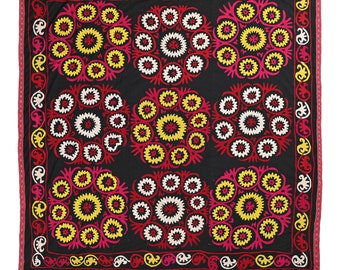 Cotton Silk thread embroidery wall hanging Traditional Hand embroidered Tapestry Vintage Wall tapestry Wall decor