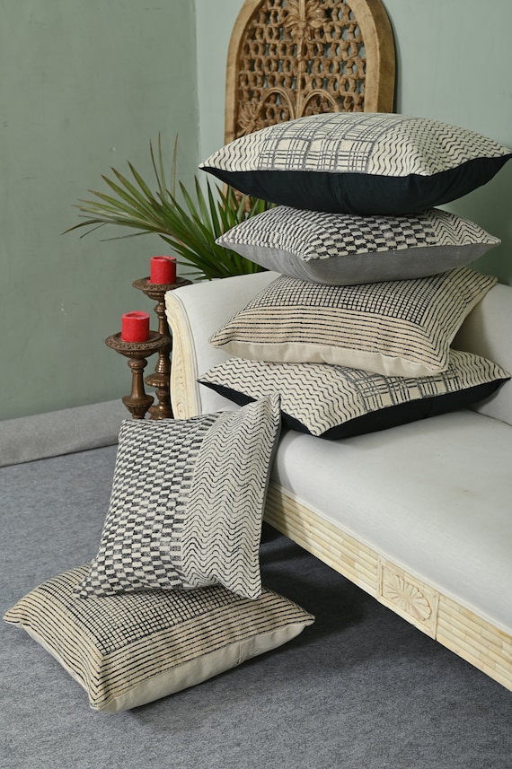 Rug Cushion Cover Set of 6 Trending Throw Pillow Cover Dhurrie
