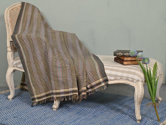 Fall Throw Vintage Blanket Antique Khes Blanket Hand loomed - Etsy