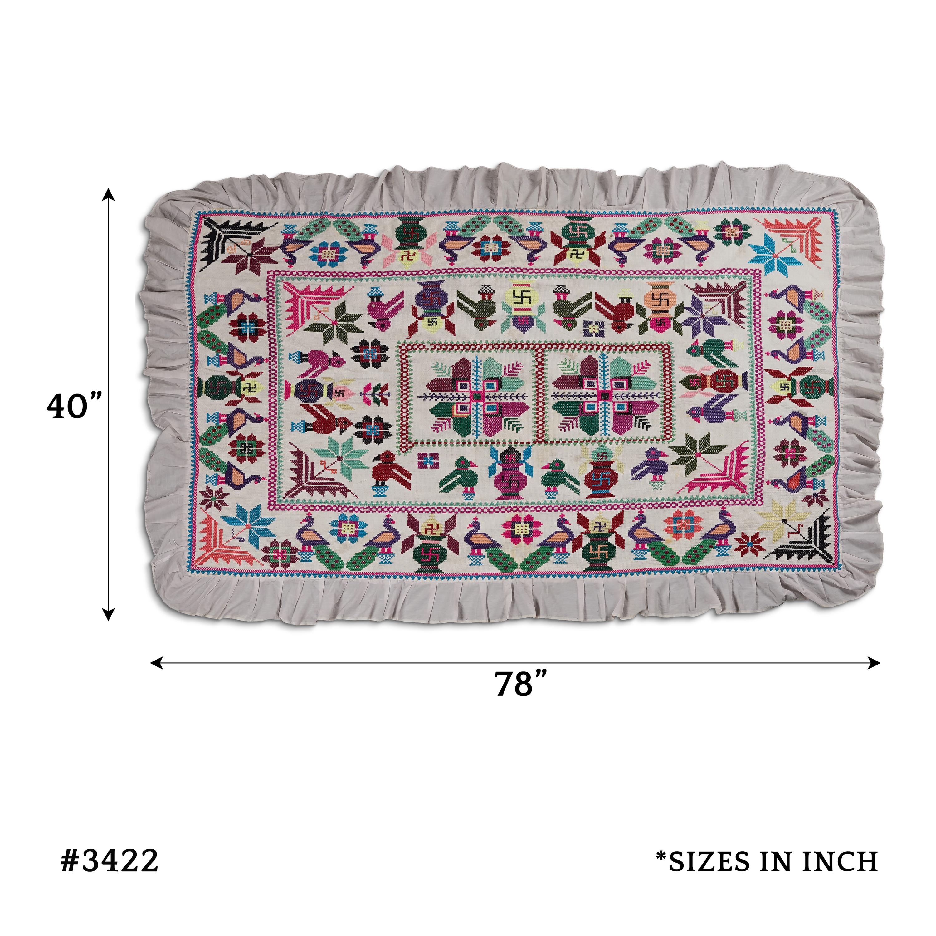 Tischdecke Aus Bio-Baumwolle Mit Guipure-Spitze – Rund, 22 Cm Durchmesser, Creme, Design Tosca – Handgestickte Plauener Spitze