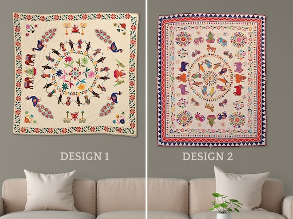 Indian hand embroidered wall hangings new arrivals