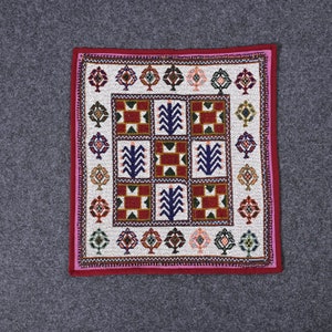 Traditional Hand Crafted Wall Hanging Pearl Textile, Beautiful Handmade Indian Tapestry, Multi Color Beads Work, For Living Room Decoration