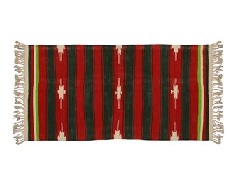 Vintage Handgewebte Baumwolle Wende Teppiche Umweltfreundlich Punjabi Dhurrie Teppich Wohnkultur Boho Tribal Outdoor Indoor Teppiche 3,3 x 6,6 Ft