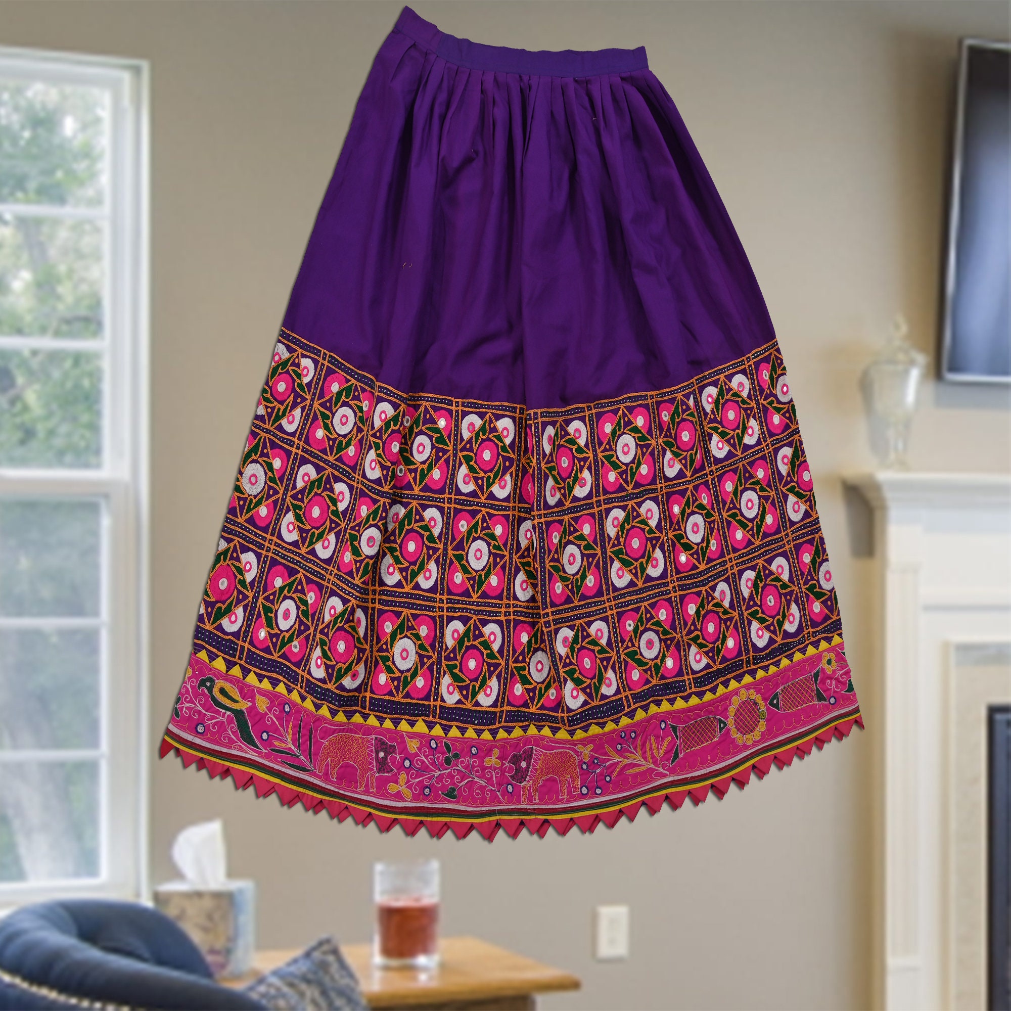 スカート 19th Hand Embroidery Skirt Cloth arcadeshops.com-