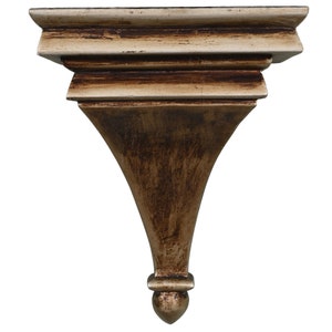Handgemaakte houten muurbeugel Houten handgemaakte multifunctionele wandplank Collectible Indiase kunst houtsnijwerk handgemaakt cadeau-item