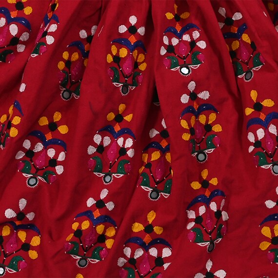 Kutchi Rabari Skirt, Indian Lehenga, Textile, Han… - image 5