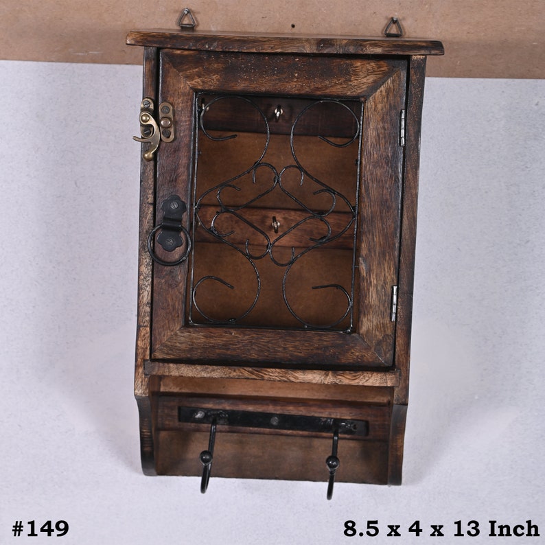 Home Deco13x8.5x4inch Wooden Wall Hanging Decorative Key Box Etsy