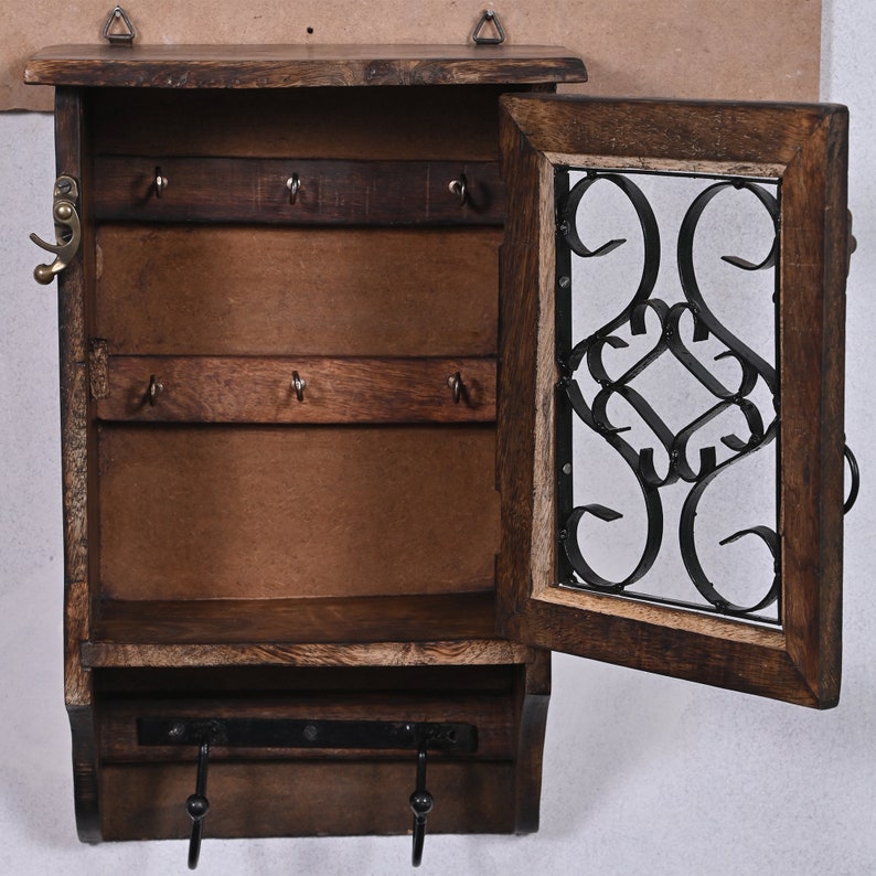 Home Deco13x8.5x4inch Wooden Wall Hanging Decorative Key Box Etsy