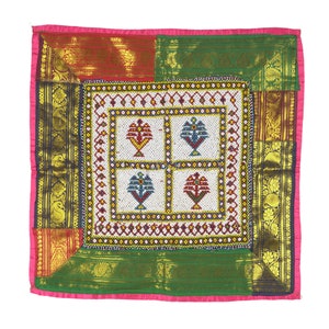Vintage Wall Hanging Traditional Handmade Pearl Bandanwar House Decor Entryway Door Hanging Rajasthani Bead Work Gujarati Textile wall art
