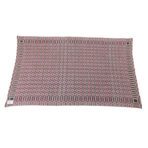Handmade Indian Blanket Vintage Mud Cloth Reversible Decorative Throw For Living Room Classy Floral Pattern Throw For Sofa And Couch
