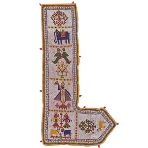 Pearl toran, Vintage, Decoration, Indian, 1.6x2 ft  Wall hanging, Auspicious hangings, bandanwar, pearl bandharwar, pearl wall hanging