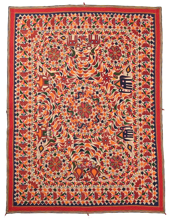 Cream Painted Indian Mirror Cream Painted Indian Mirror