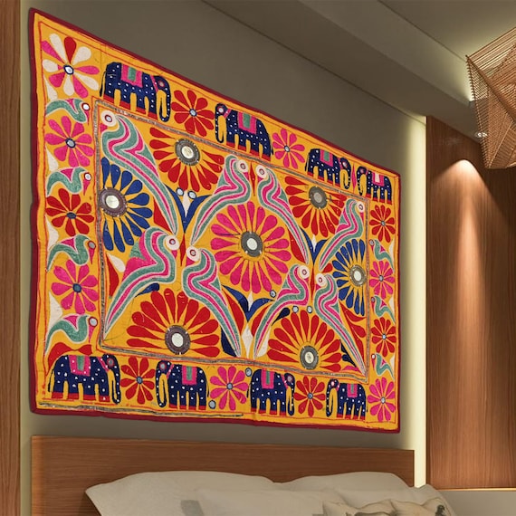 Buy Wall Decor Antique Tapestry Wall Hanging Gujarati Textile
