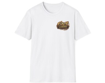 C&A Garage logo T-Shirt | Vintage mechanic emblem, chest print