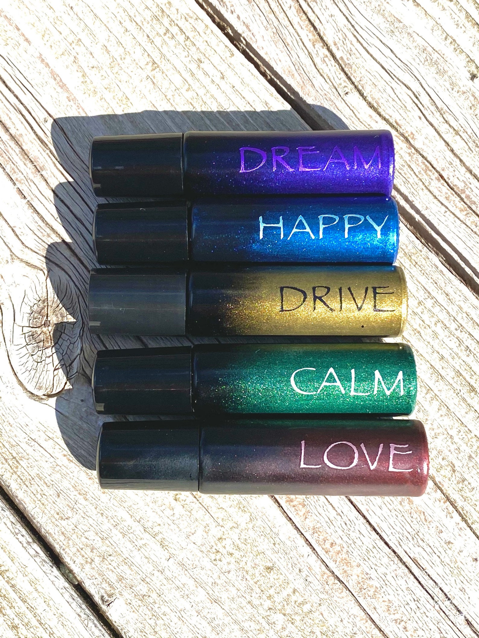 10ml Essential Oil Rollerball Bottles, Set of 5 mood Etsy