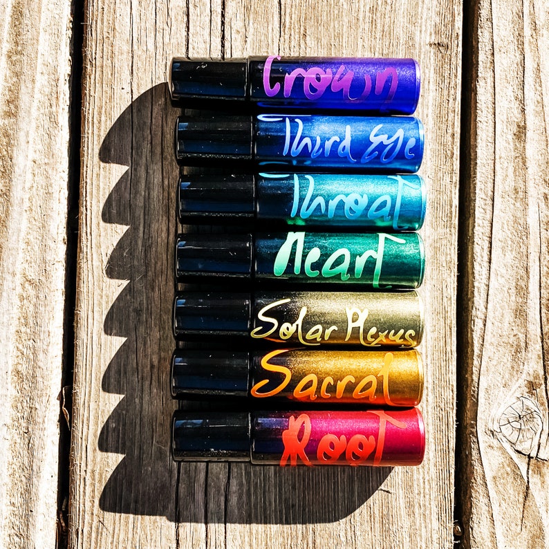 10 Ml Chakra Roller Bottles empty Etsy