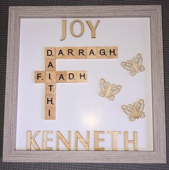 Create Your Own Personalised Scrabble Frame Etsy