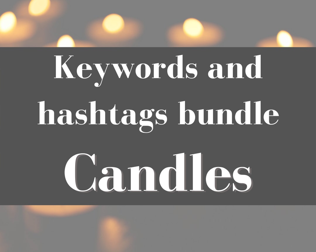 Keywords and Hashtags for Candles SEO help etsy listing Etsy España
