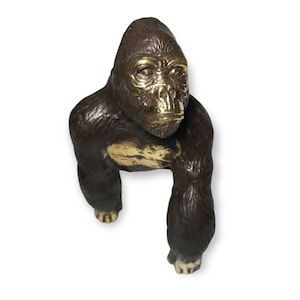 Bronze Gorilla Statue, Kingkong Sculpture, Bronze Gorilla Sculpture, Animal Figurine, Wild Animal, Home Decor, Birthday Gift, 6.6 inch
