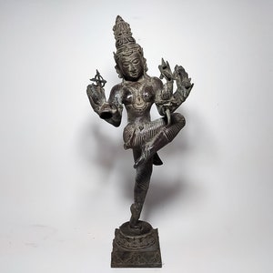 Antique Lakshmi Goddess, Bronze Lakshmi Statue, Goddess Of Wealth Happiness, Fortune Luxury Beauty, Home Decor, Rare Item, 25.1 inch