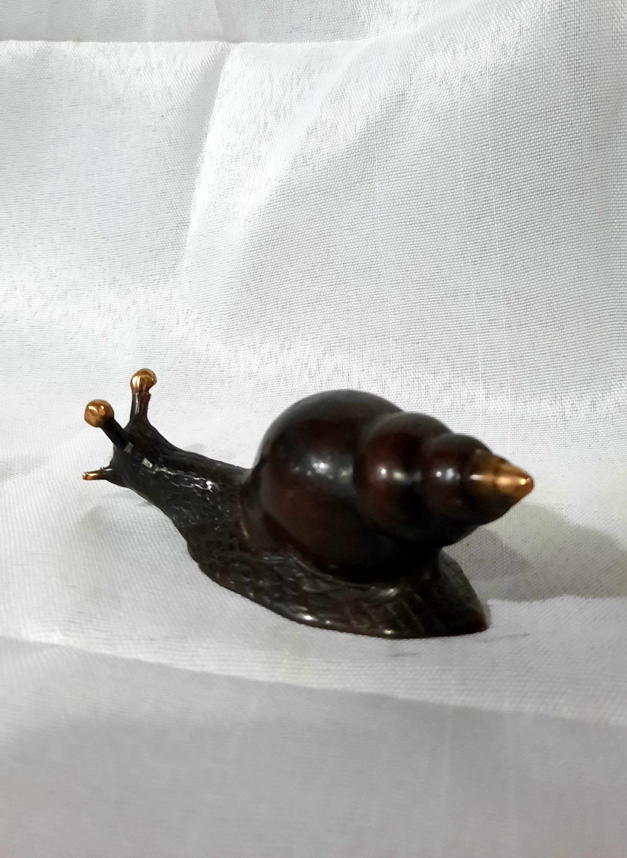 Bronze Snail Snail Statue Snail Sculpture Animal Figure Etsy