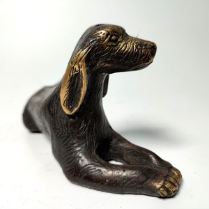 Sitting Dog Statue, Bronze Dog Statue, Pet Statue, Animal Lover, Dog Lover, Dog Figurine, House Decor, Room Decor, Birthday Gift, 3.1 inch