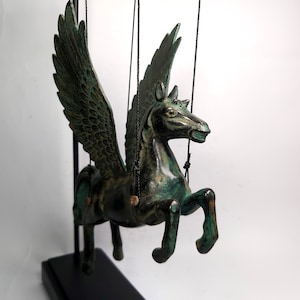 Bronze Pegasus Sculpture, Pegasus Horse Statue, Animal Figure, Animal Lover, Home Decor, Collectable Gift, Birthday Gift, 12.2 inch